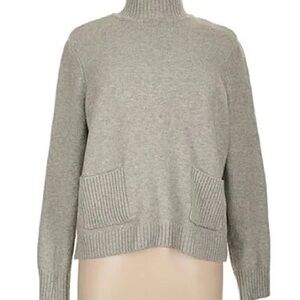 Love By Design Light Grey Turtleneck Sweater